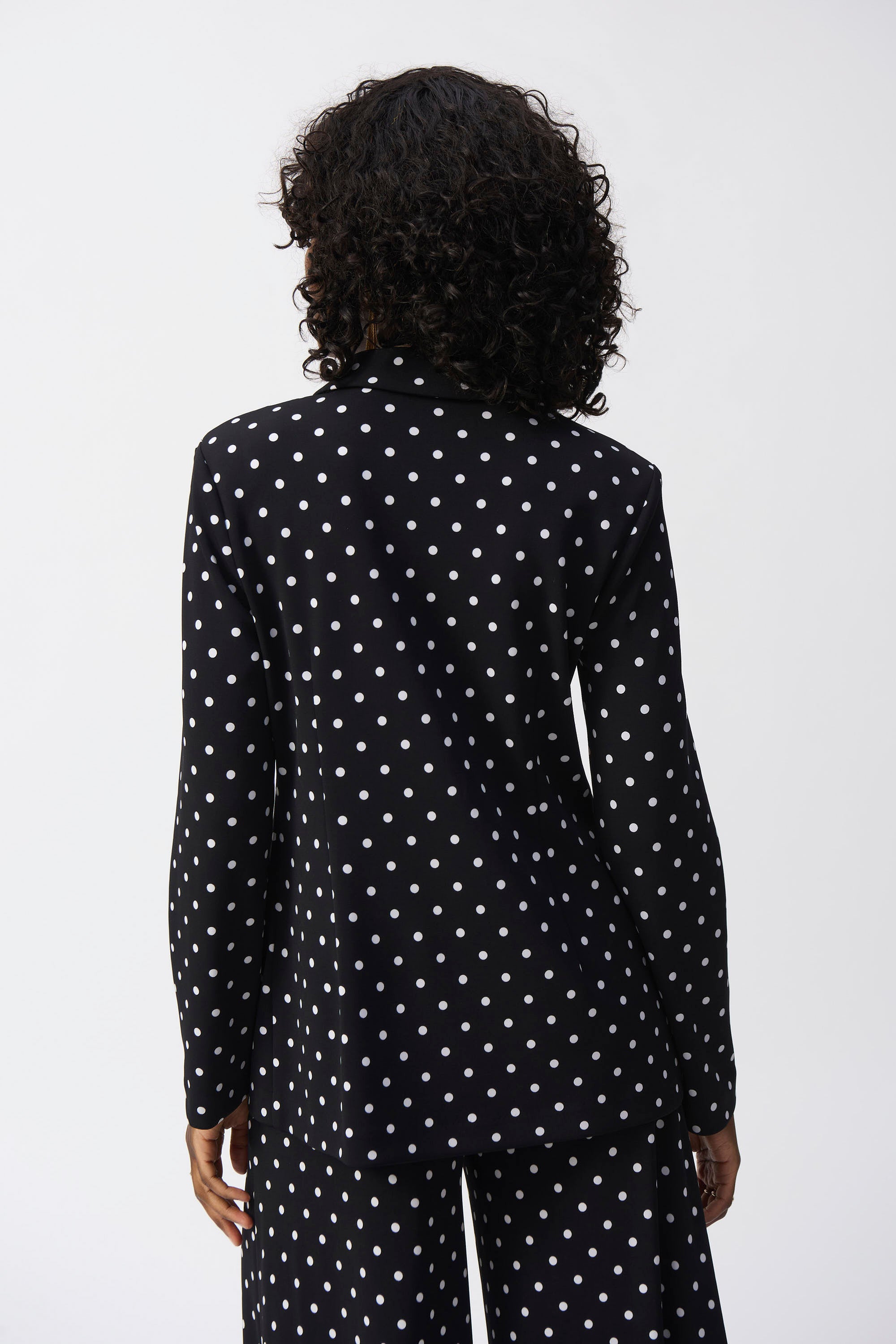 Joseph Ribkoff Polka Dot Hip-length Blazer