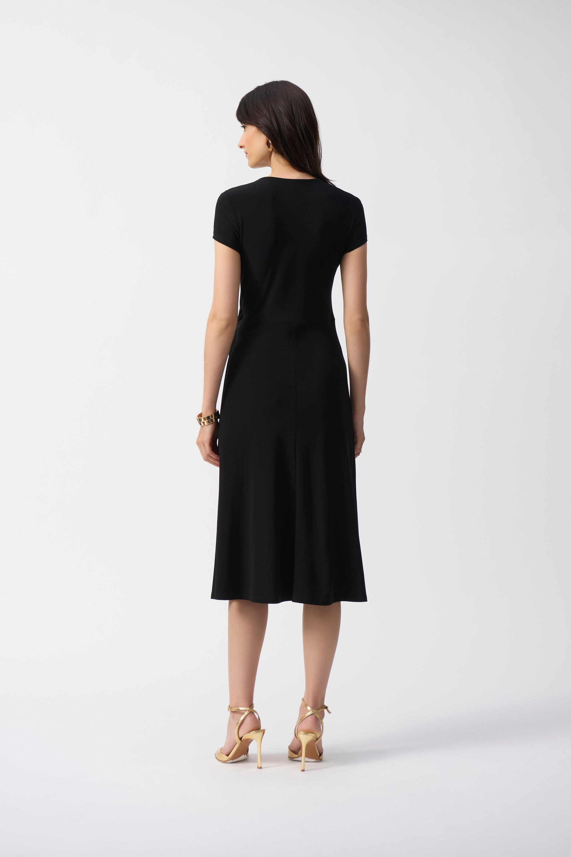 Joseph Ribkoff V-neck Belted Midi Dress