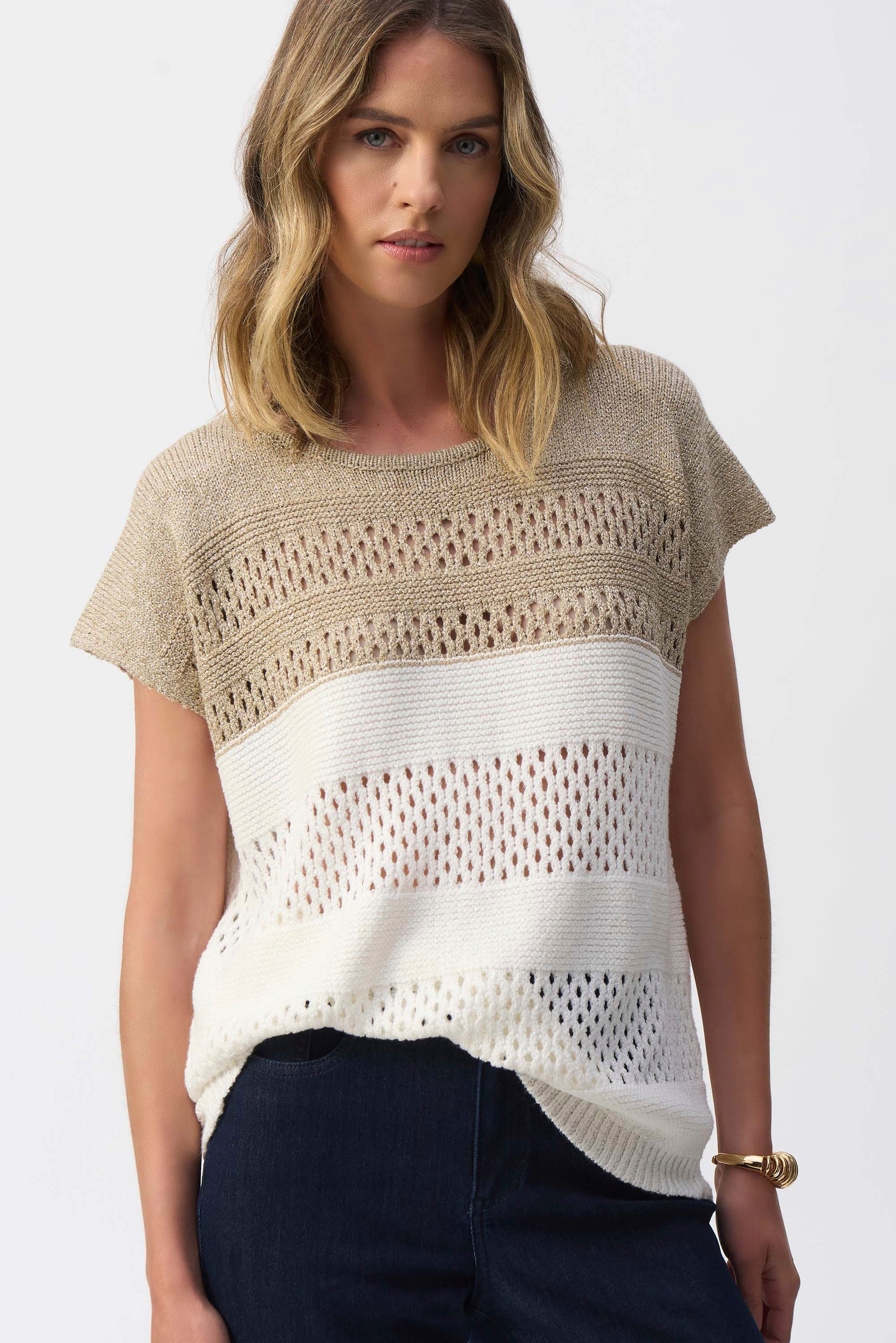Joseph Ribkoff Striped Casual Pullover Style
