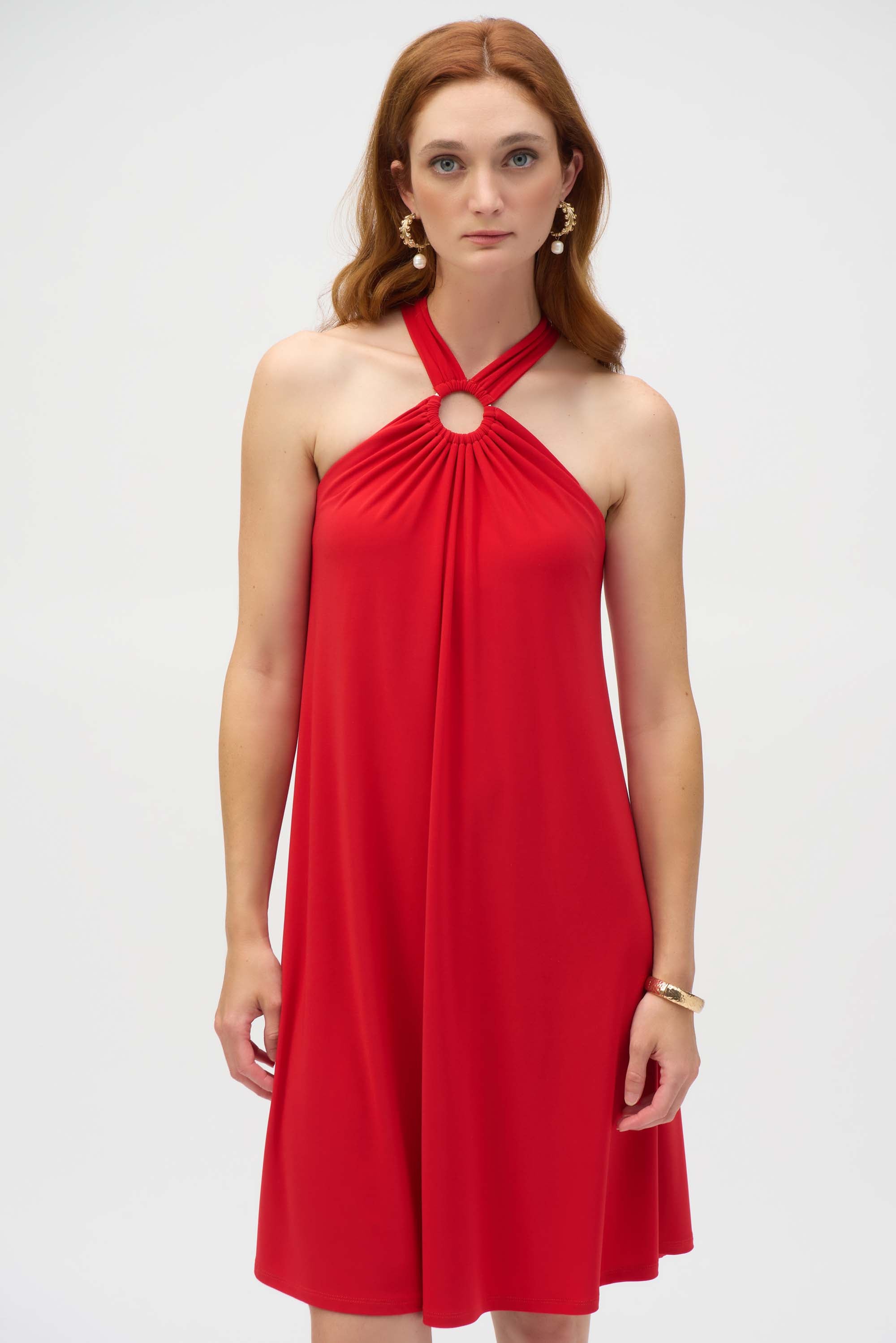 Joseph Ribkoff Mini A-line Ruched Dress