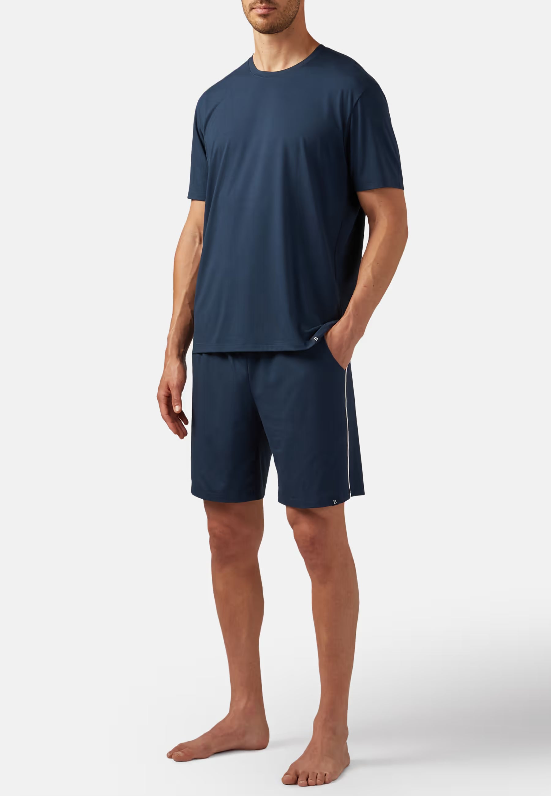 Viscose Blend Pyjama Bermuda Shorts