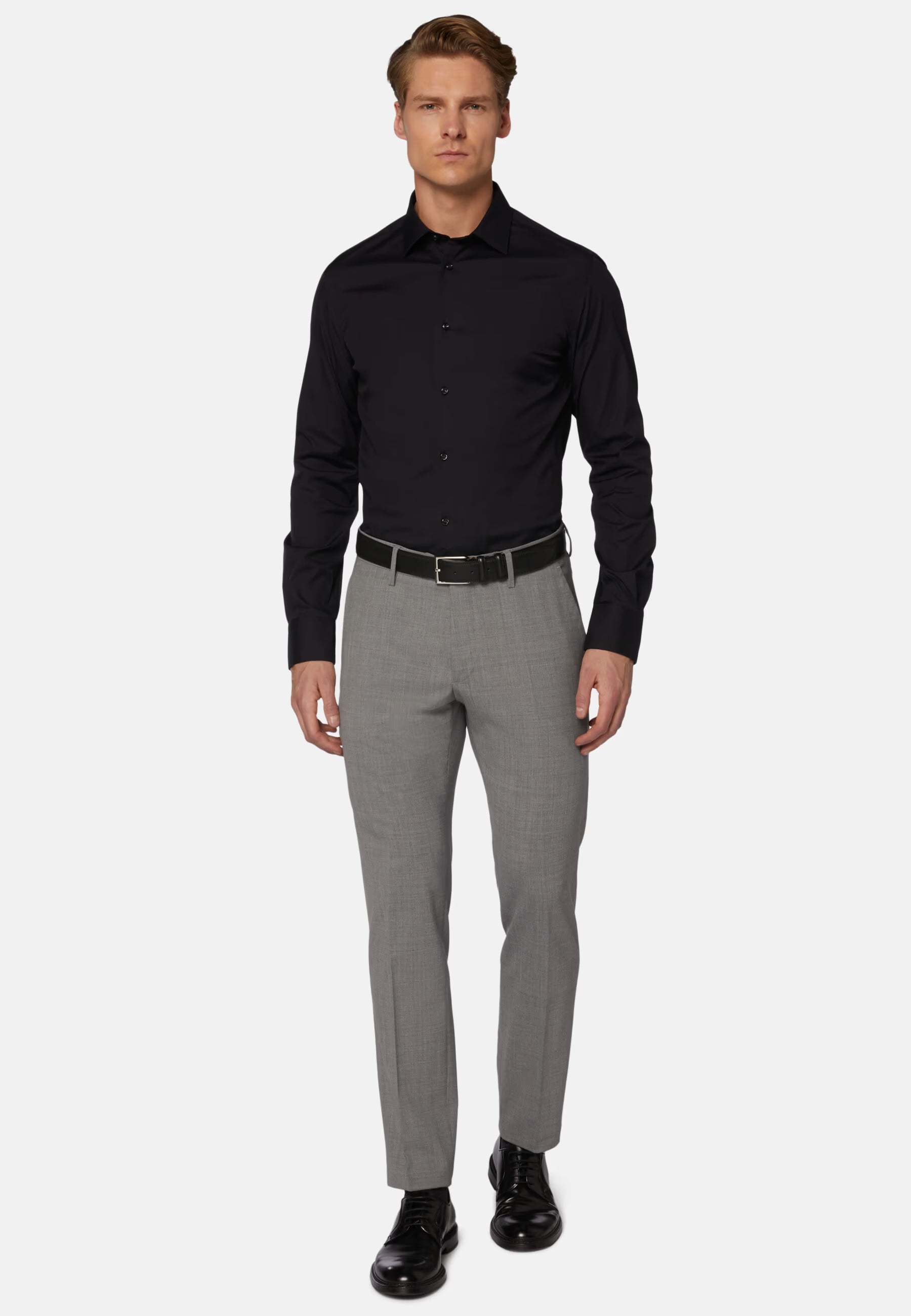 Boggi Washable Wool Stretch Trousers