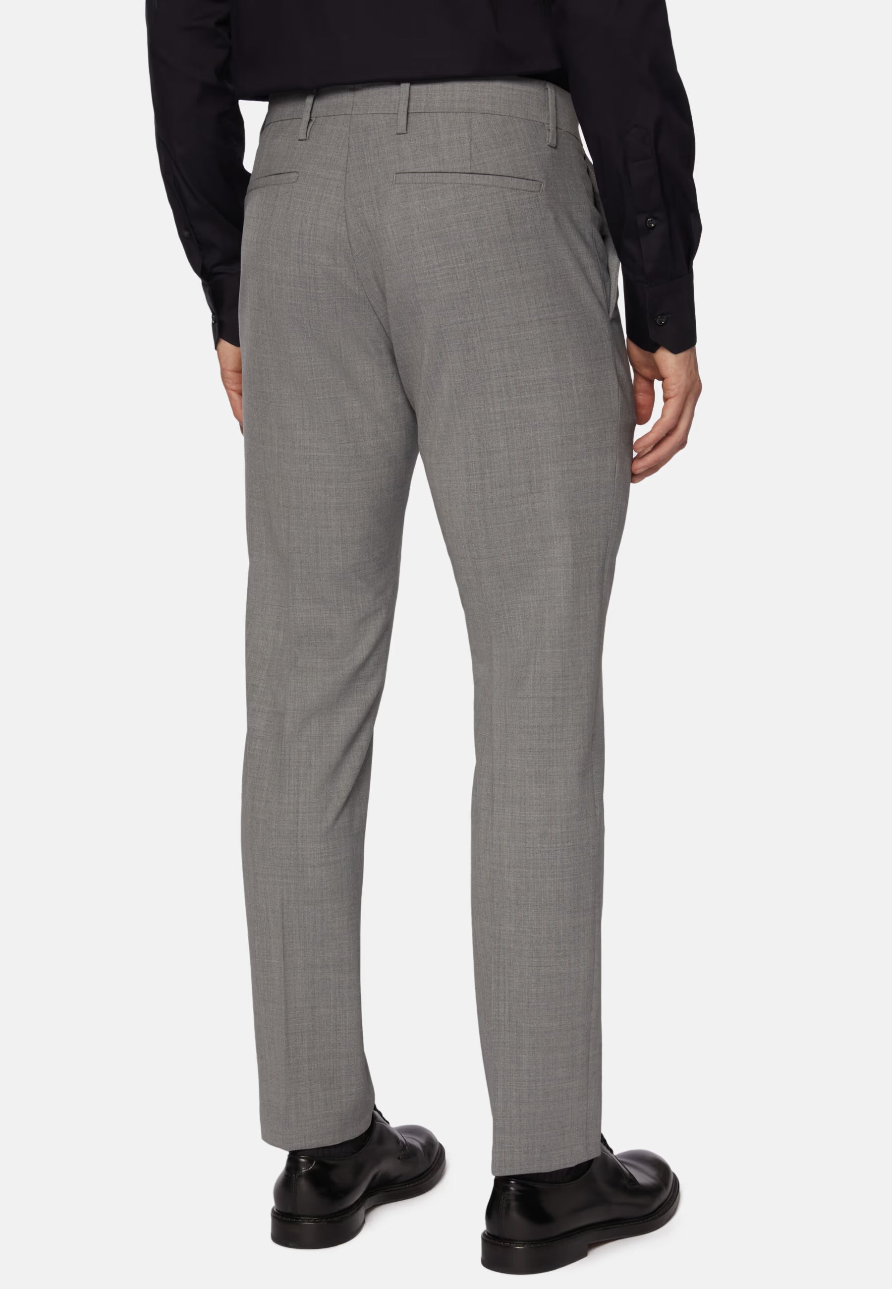 Boggi Washable Wool Stretch Trousers