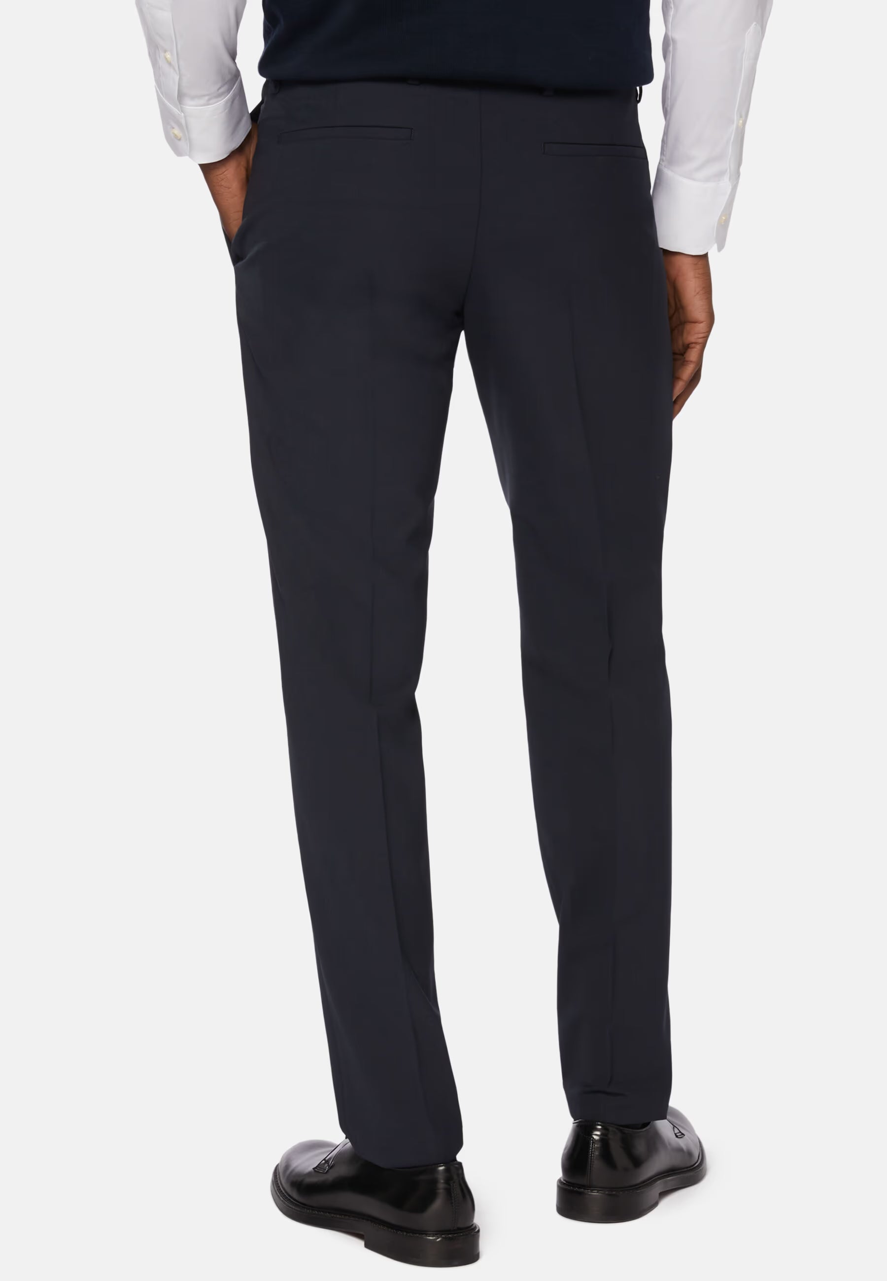 Boggi Washable Wool Stretch Trousers