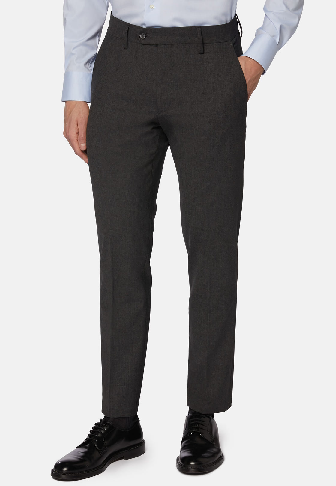 Boggi Washable Wool Stretch Trousers