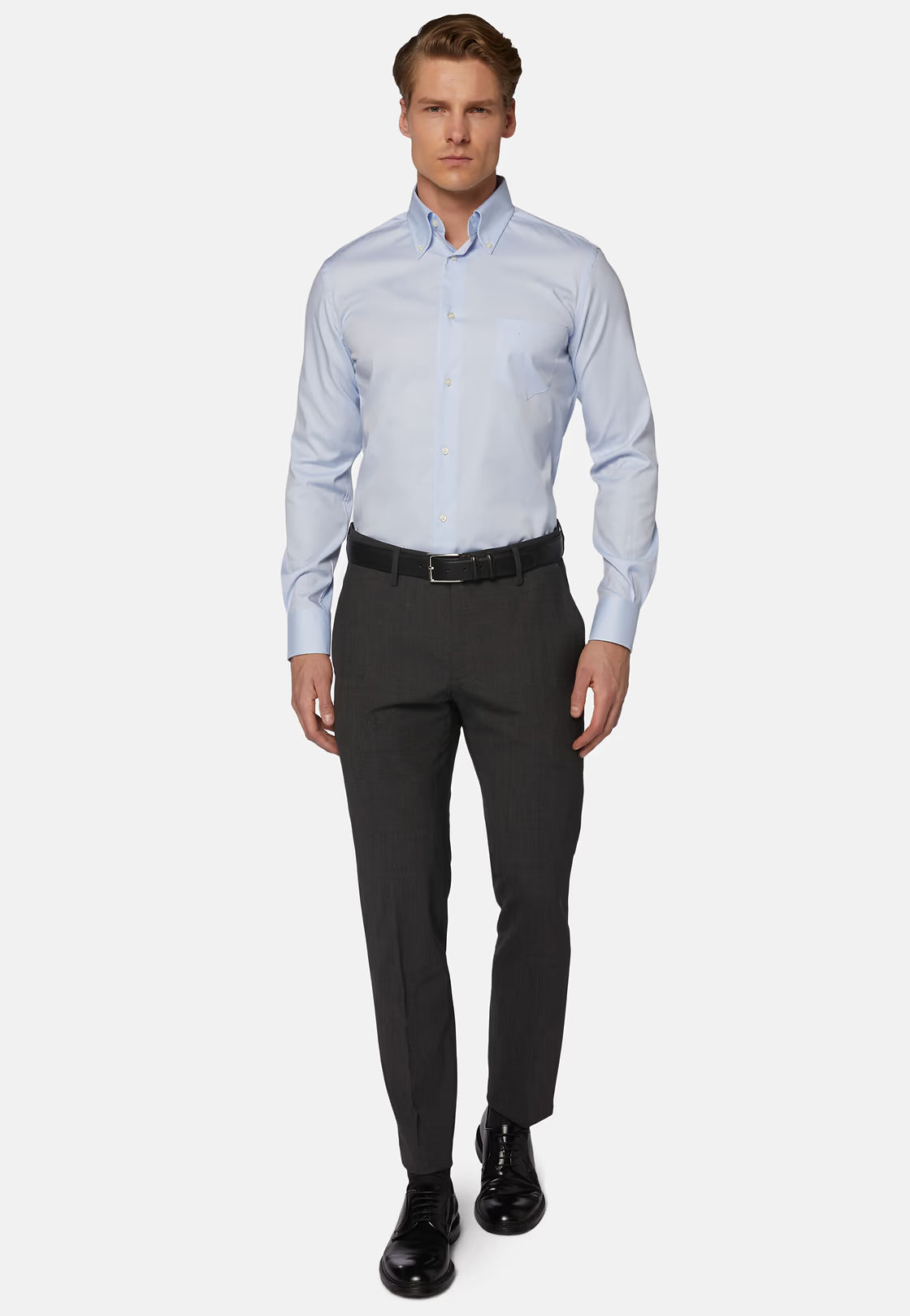Boggi Washable Wool Stretch Trousers