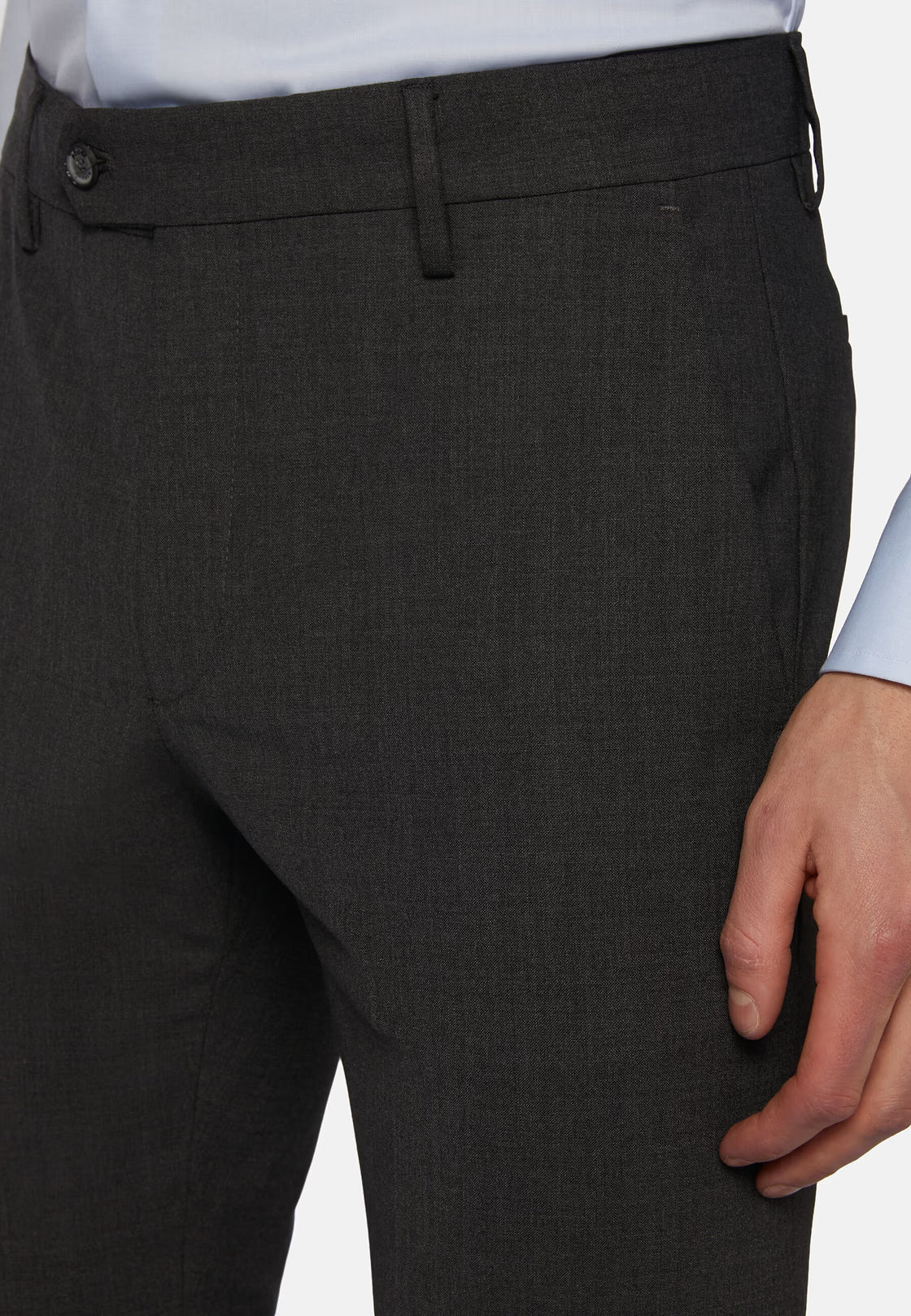 Boggi Washable Wool Stretch Trousers
