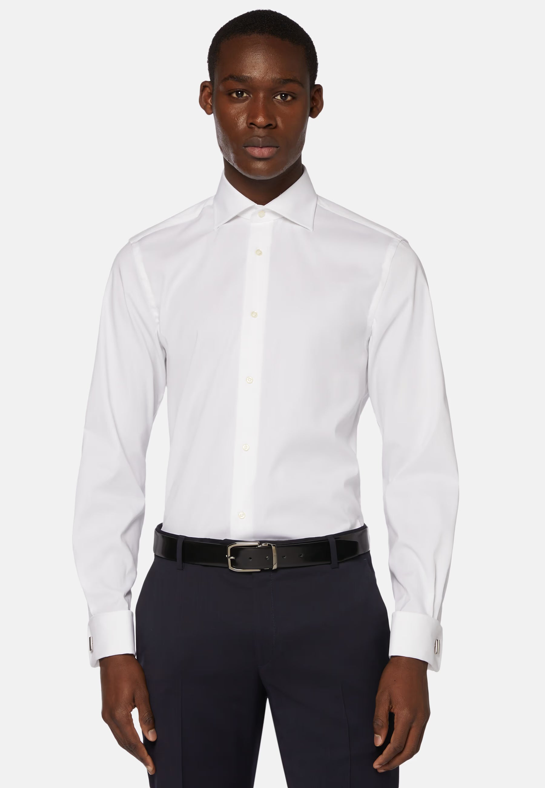 Boggi Stretch P.Point D.Cuff Windsor Collar Shirt Slim F