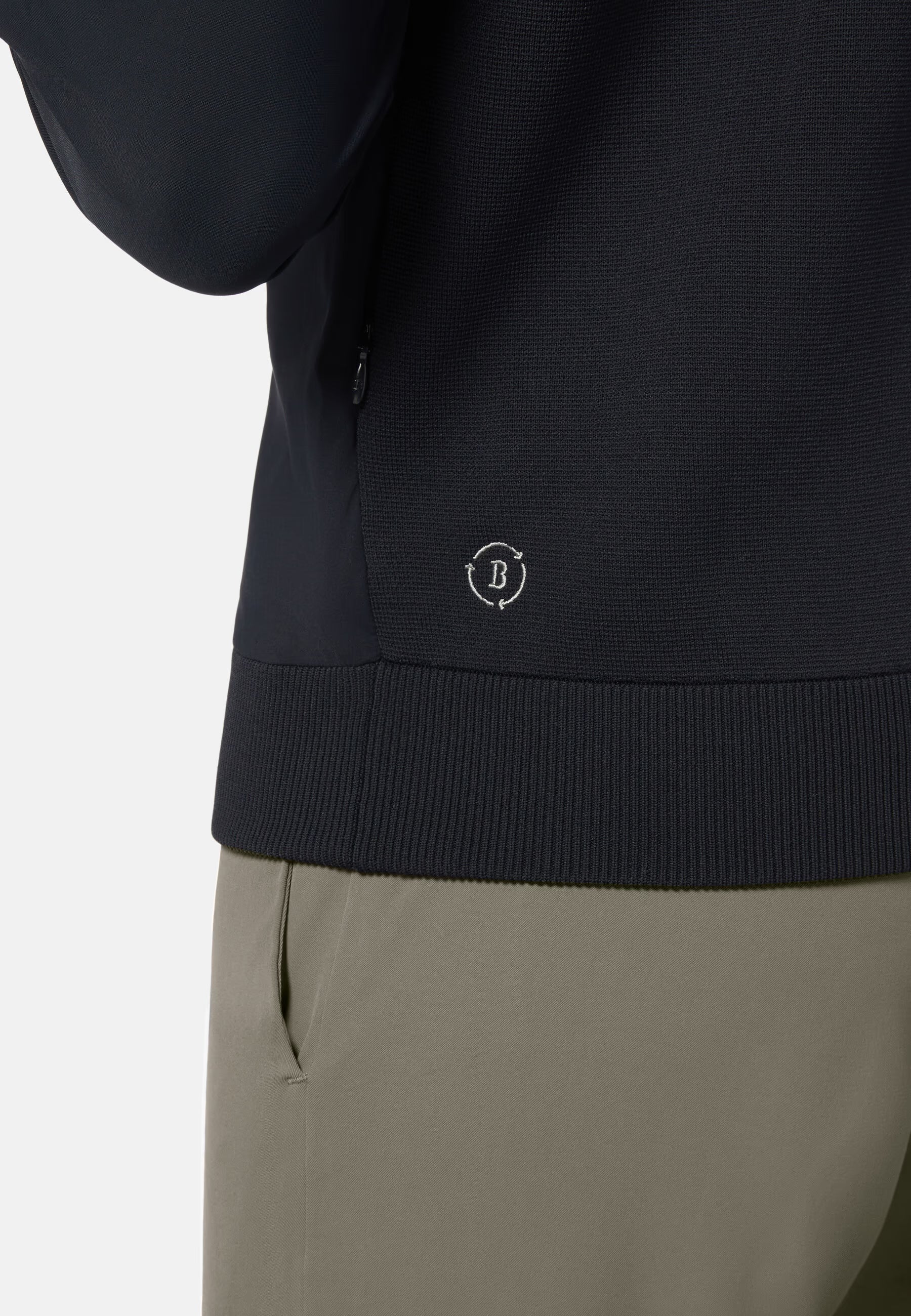 Navy Recycled and Technical Jersey Waistcoat