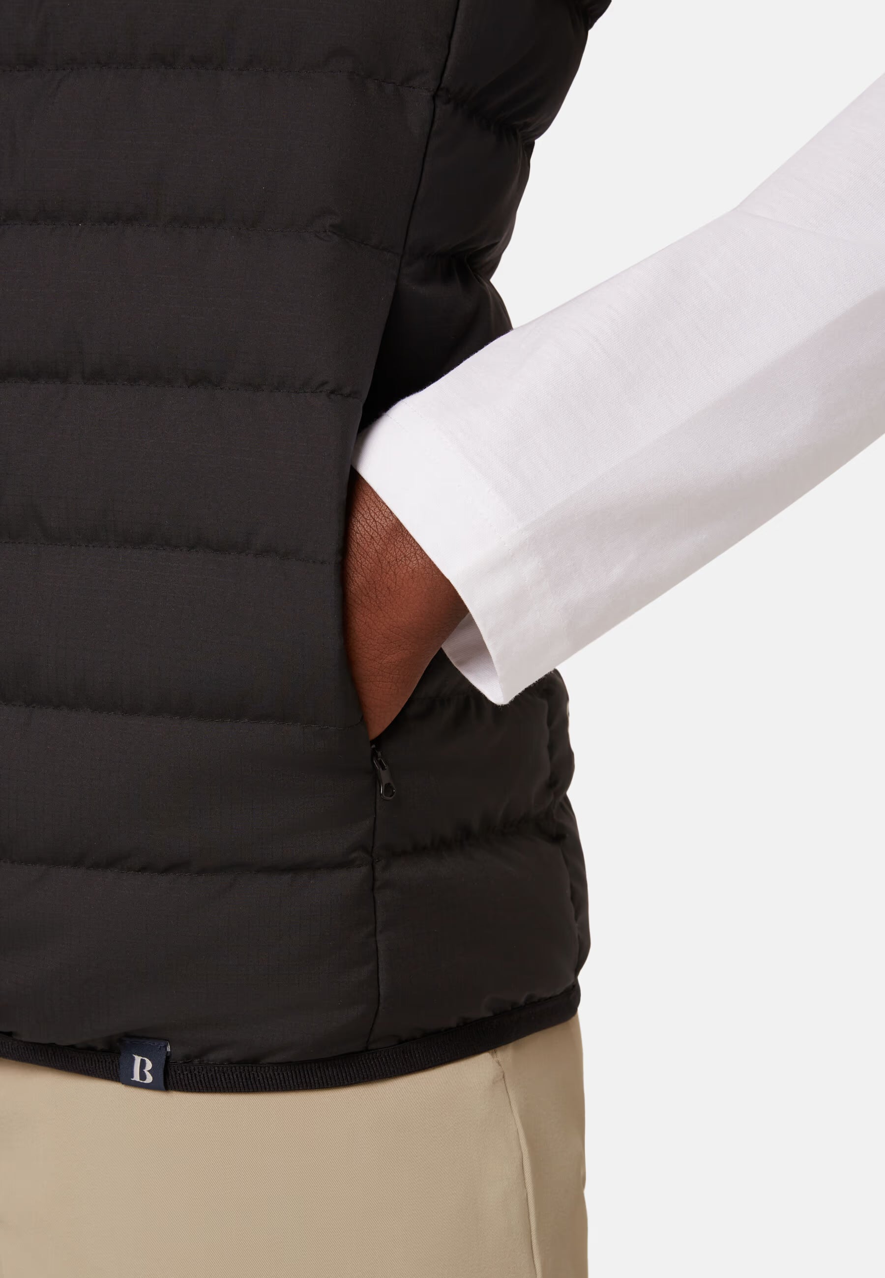 Goose Down Recycled Fabric Waistcoat