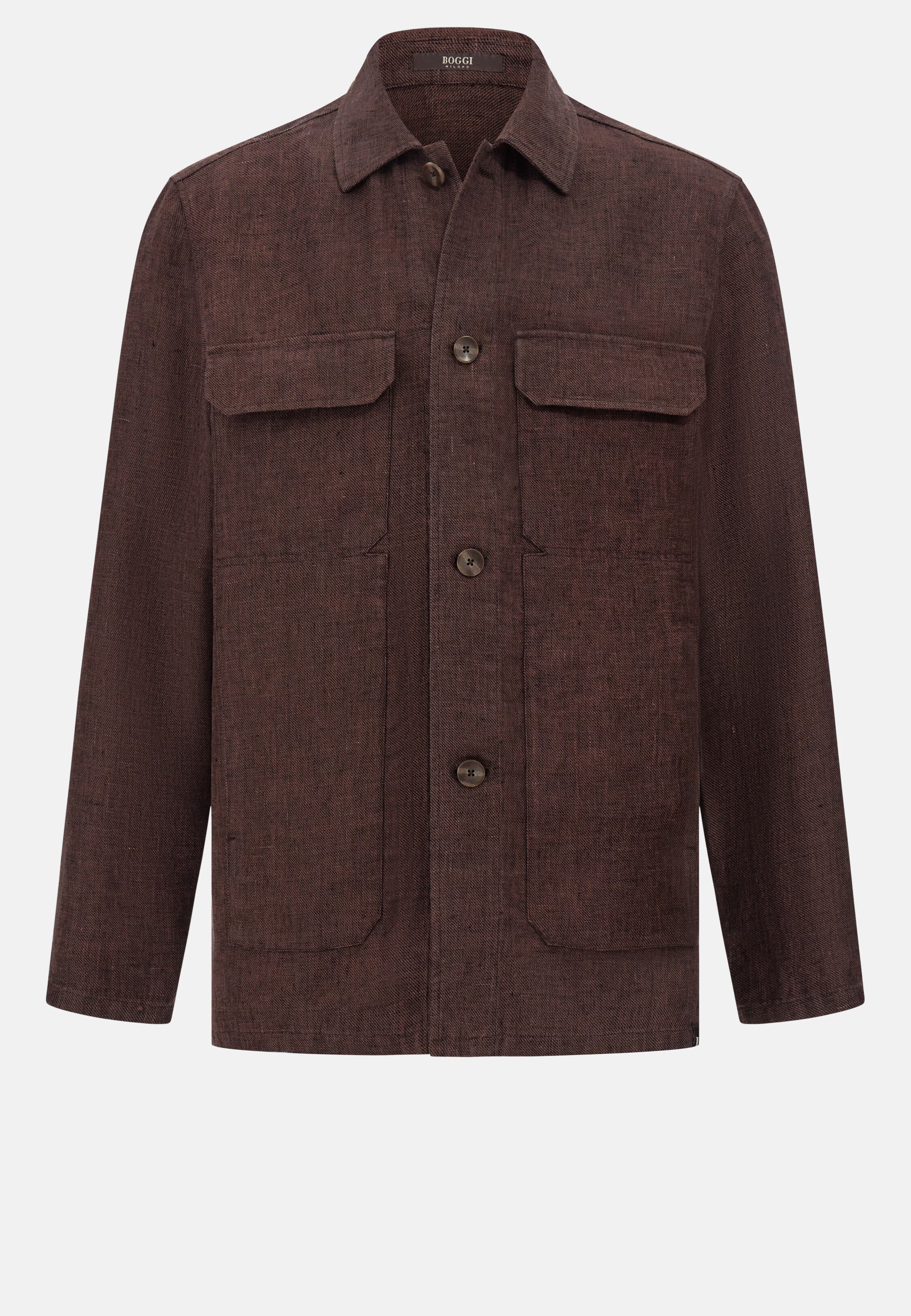 Boggi Bond Linen Shirt Jacket