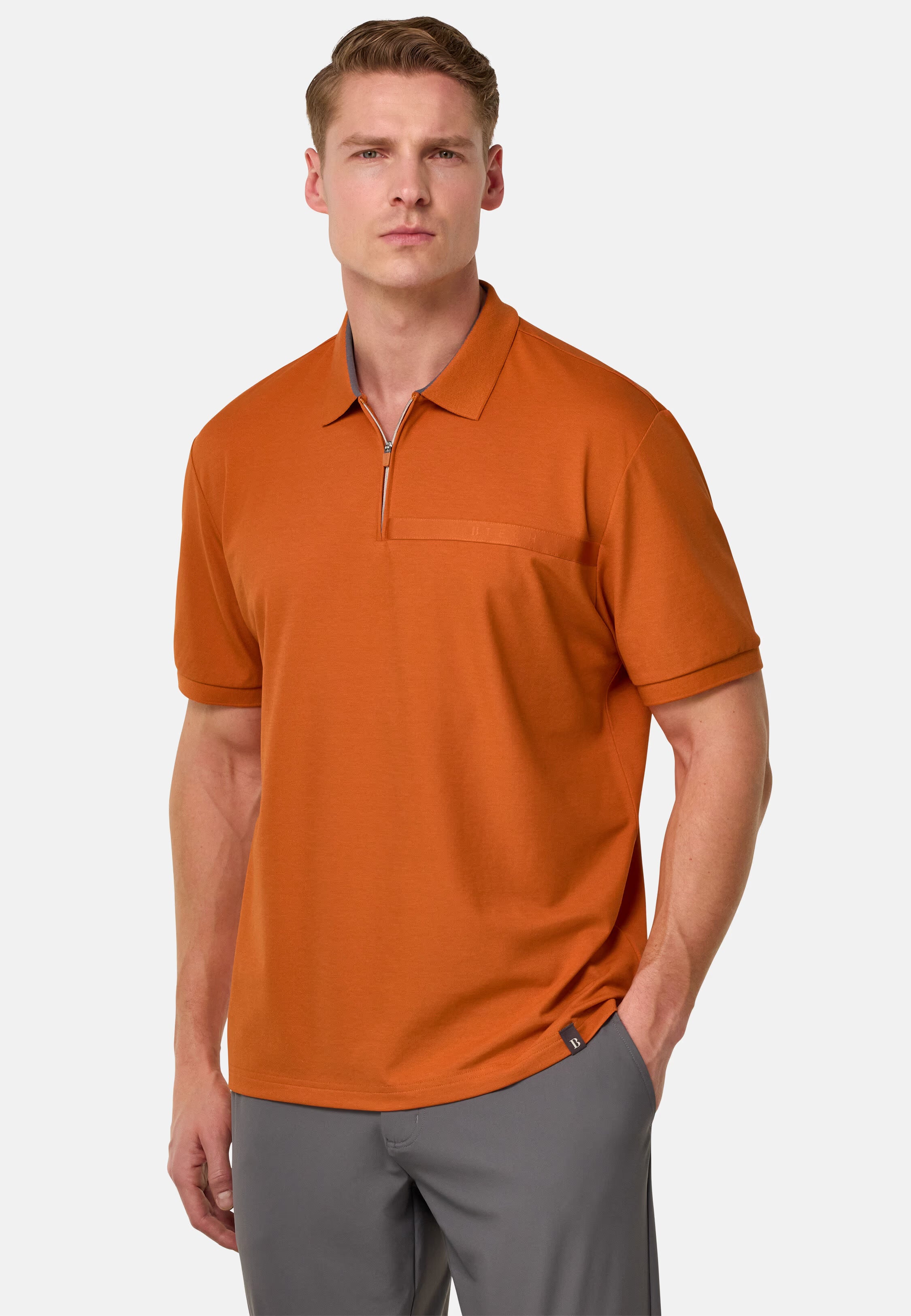 Boggi Cool Jade-Fresh Piqué Polo Shirt