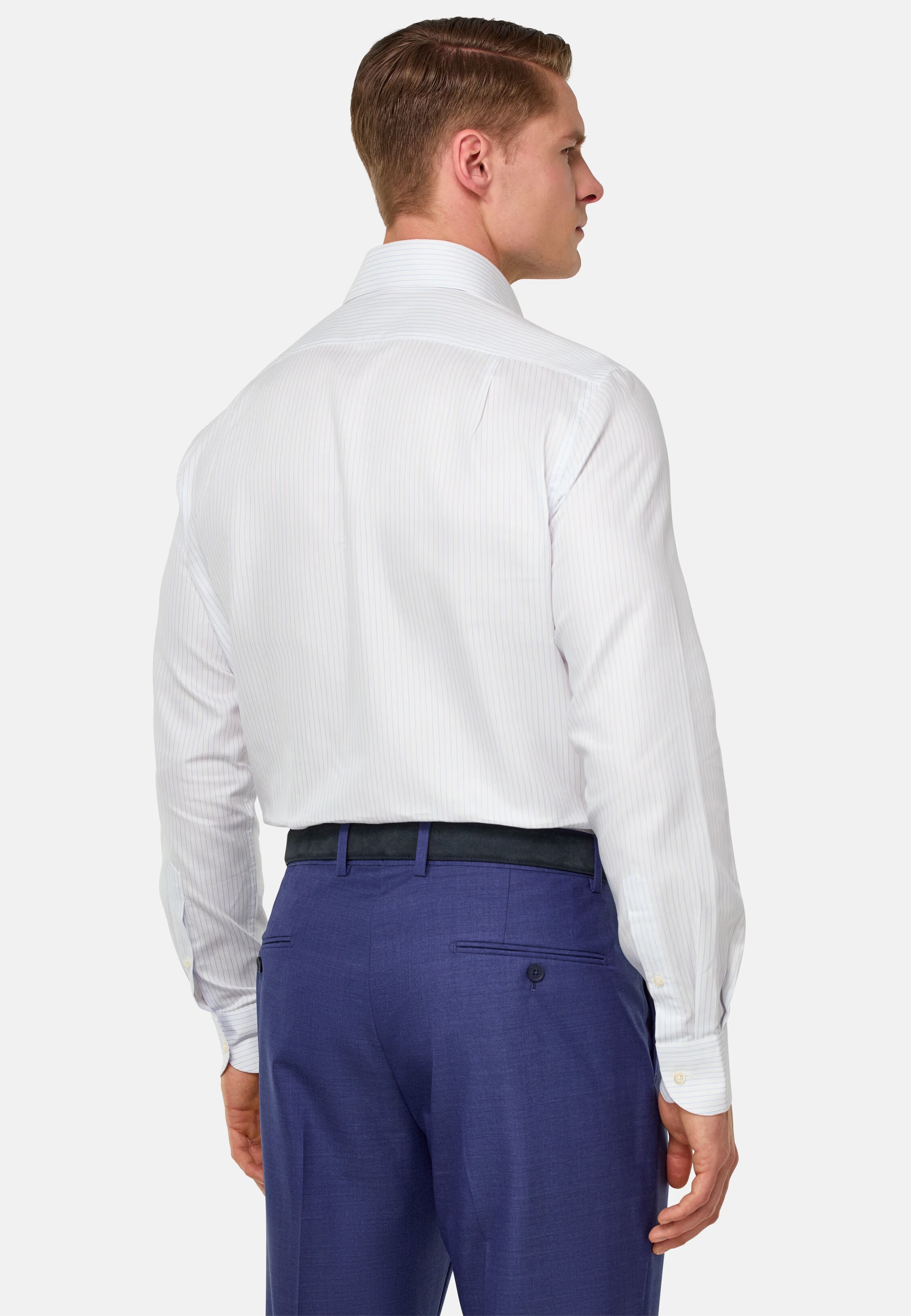Boggi Regular Fit Striped Cotton Shirt