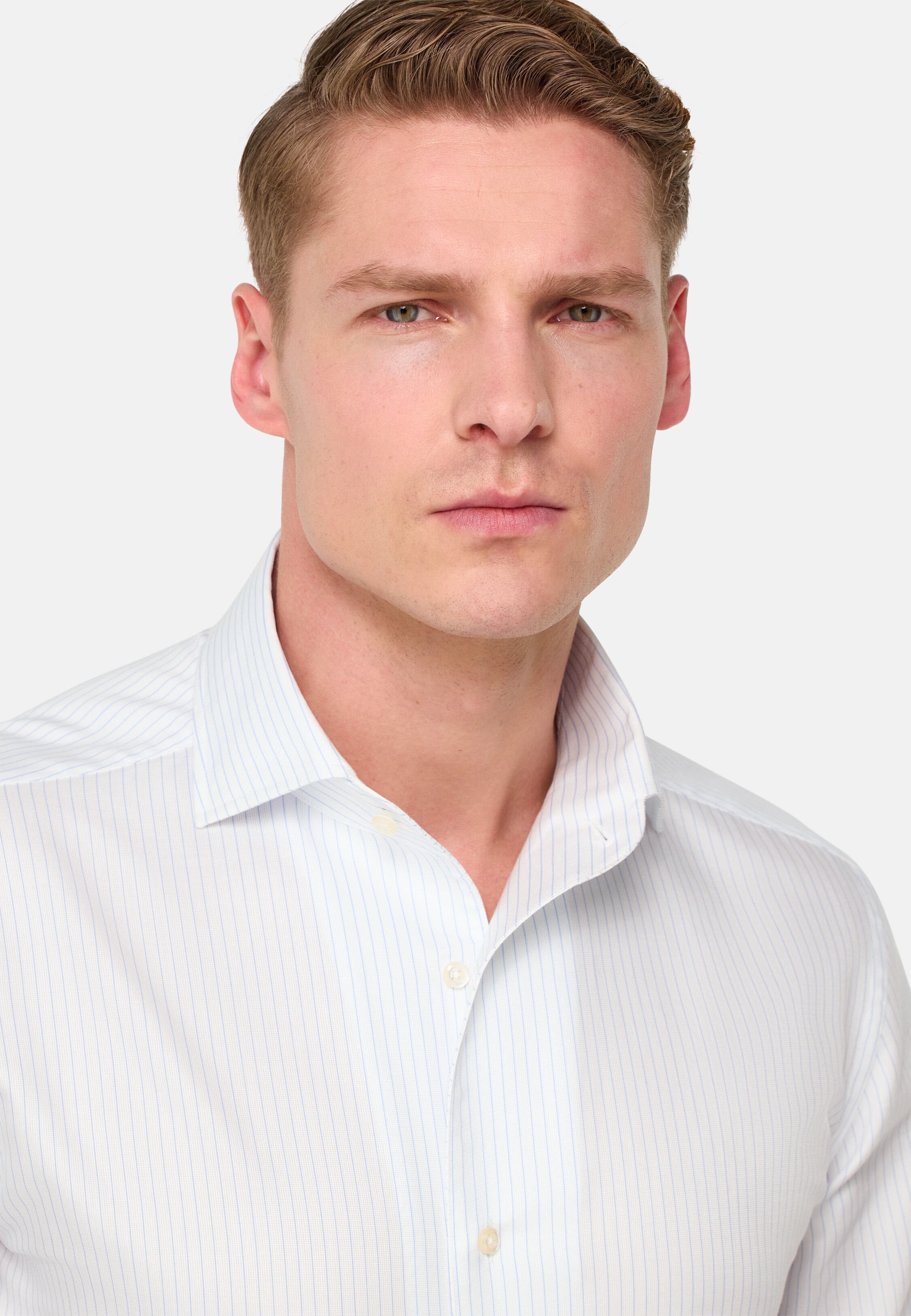 Boggi Regular Fit Striped Cotton Shirt