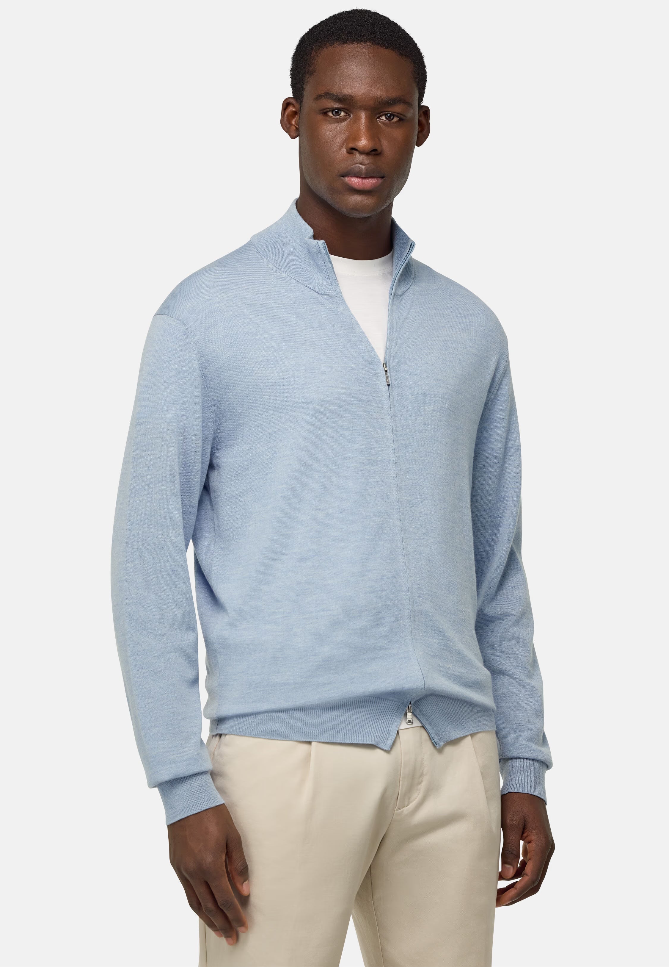 Merino Wool Full Zip Jumper