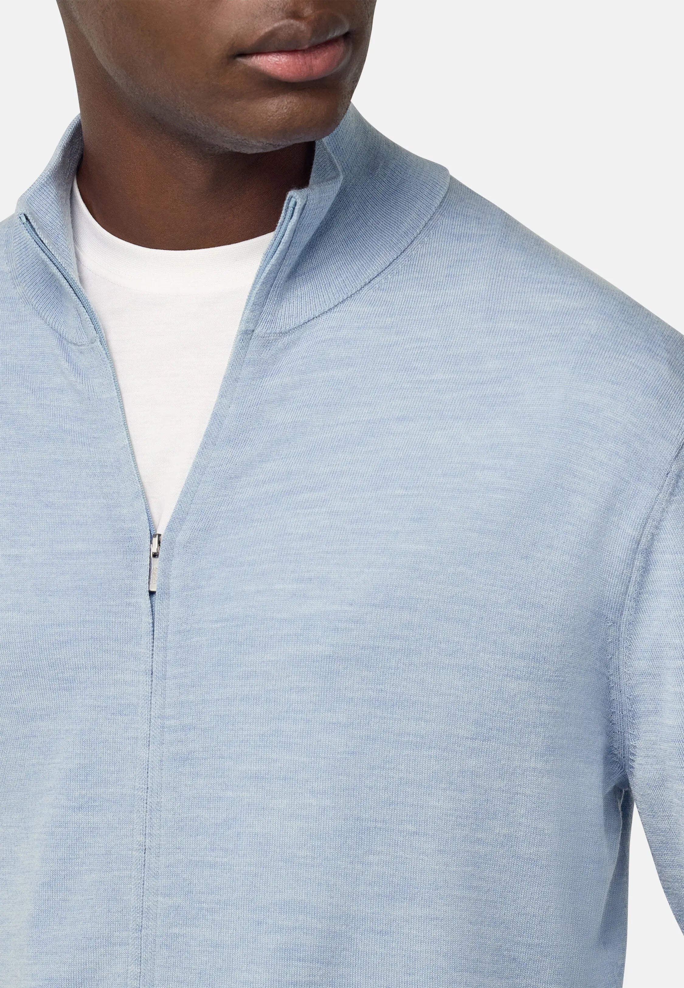 Merino Wool Full Zip Jumper