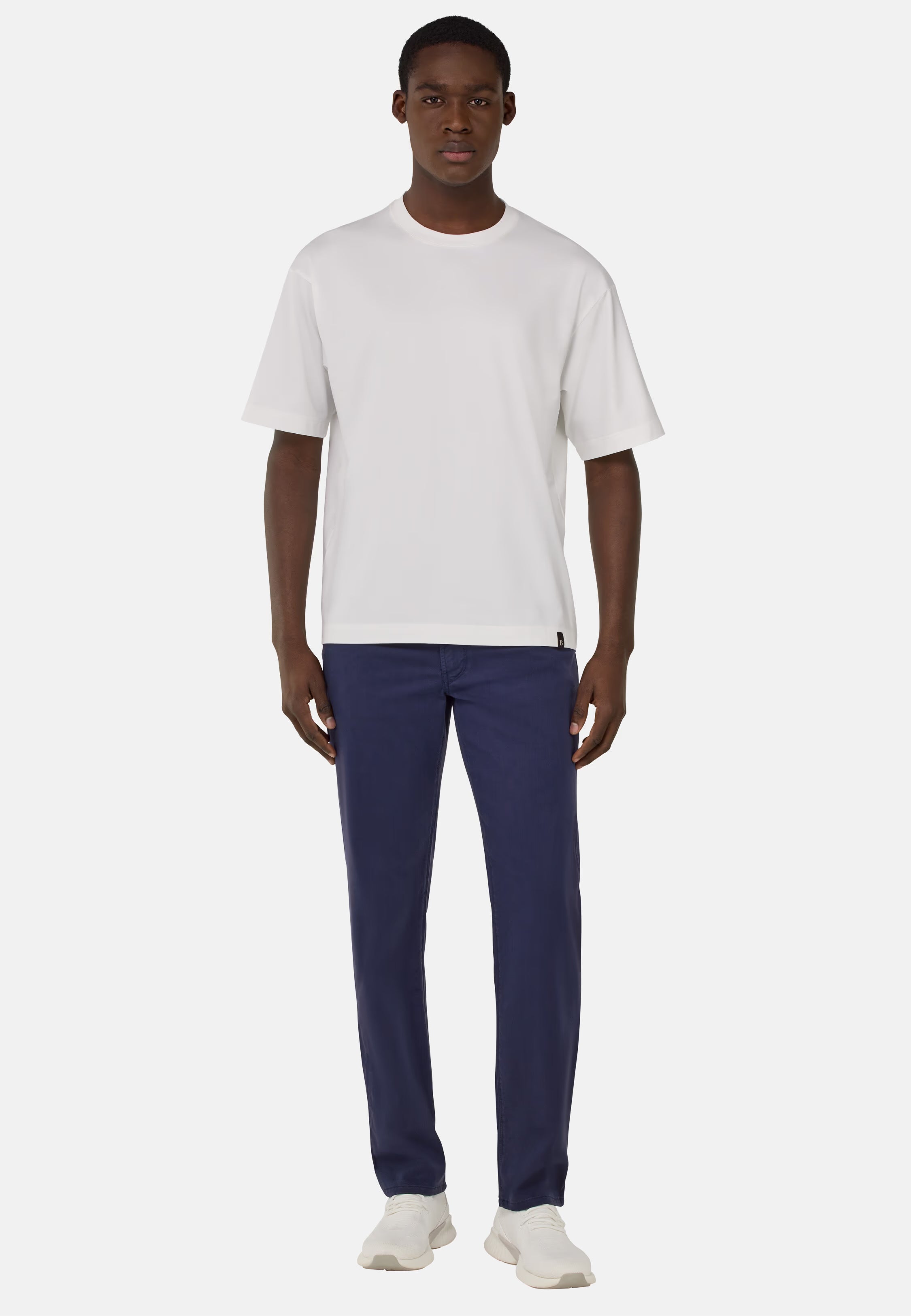 Boggi Stretch Cotton/Tencel Jeans - Navy Blue