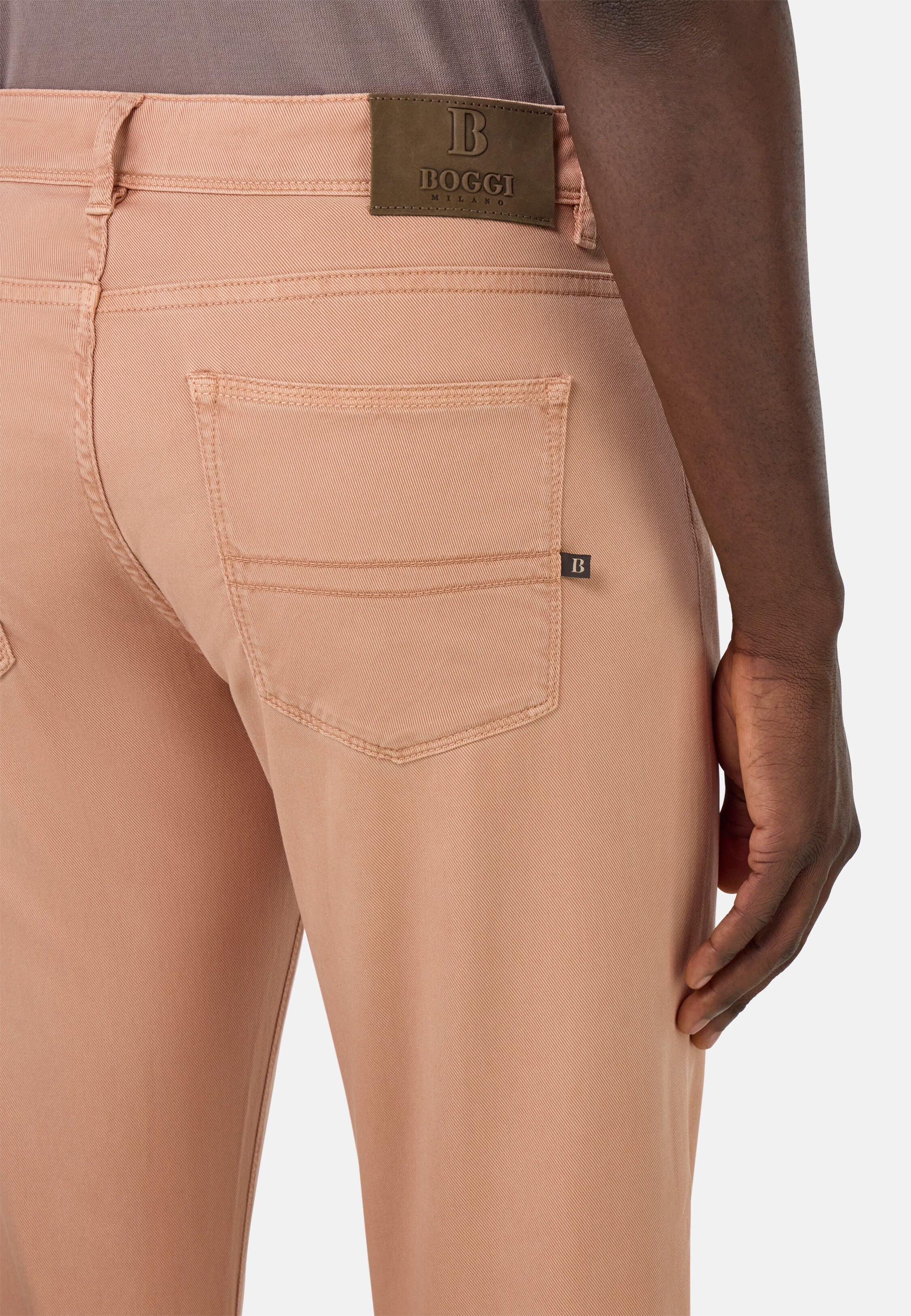 Boggi Stretch Cotton/Tencel Jeans - Rot