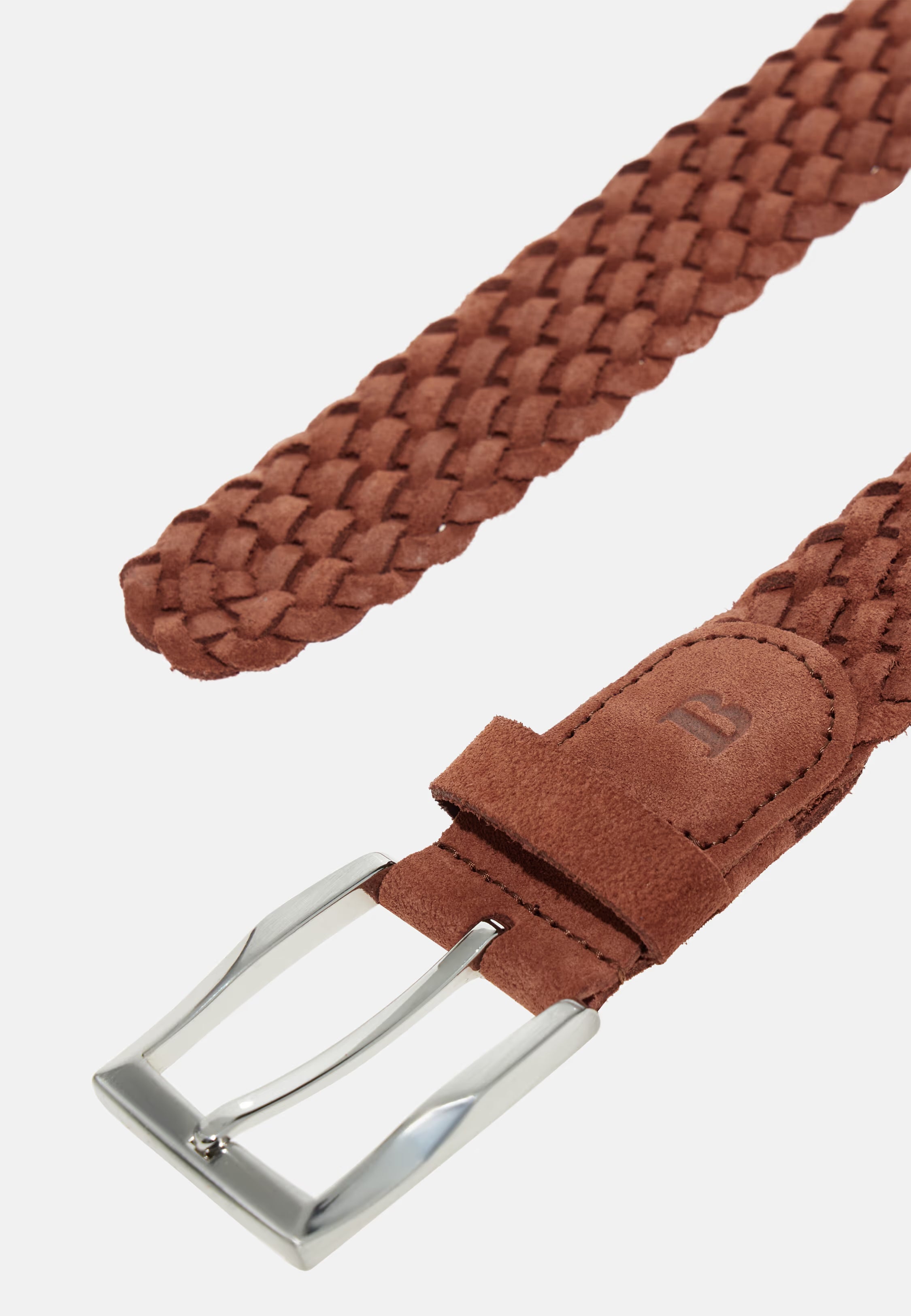 Boggi Woven Suede Belt - Rot