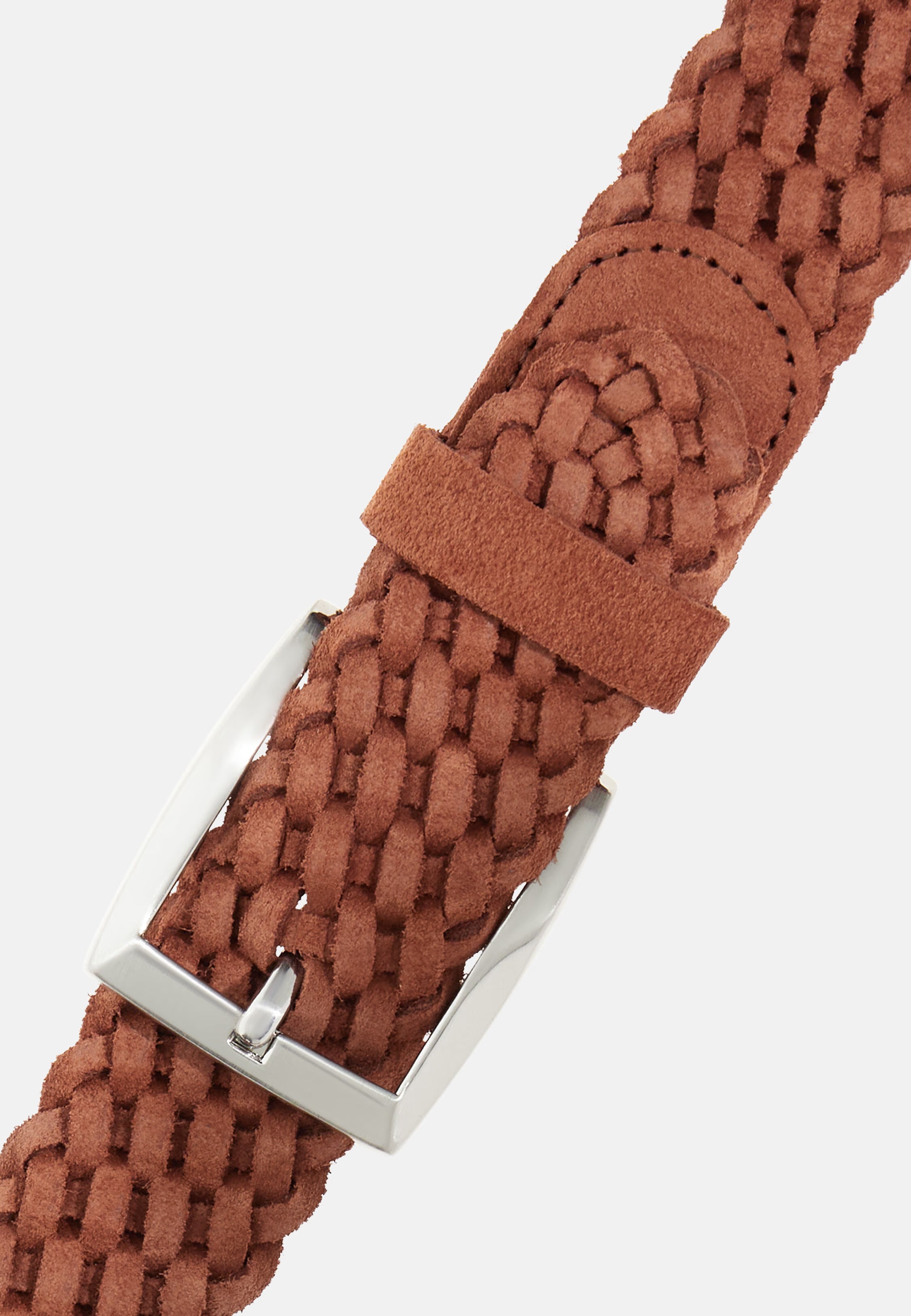 Boggi Woven Suede Belt - Rot