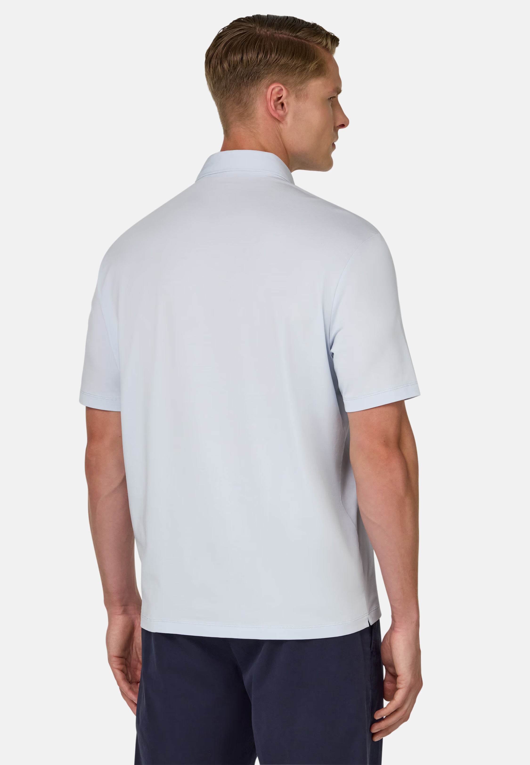 Boggi Polo Shirt In Stretch Supima Cotton