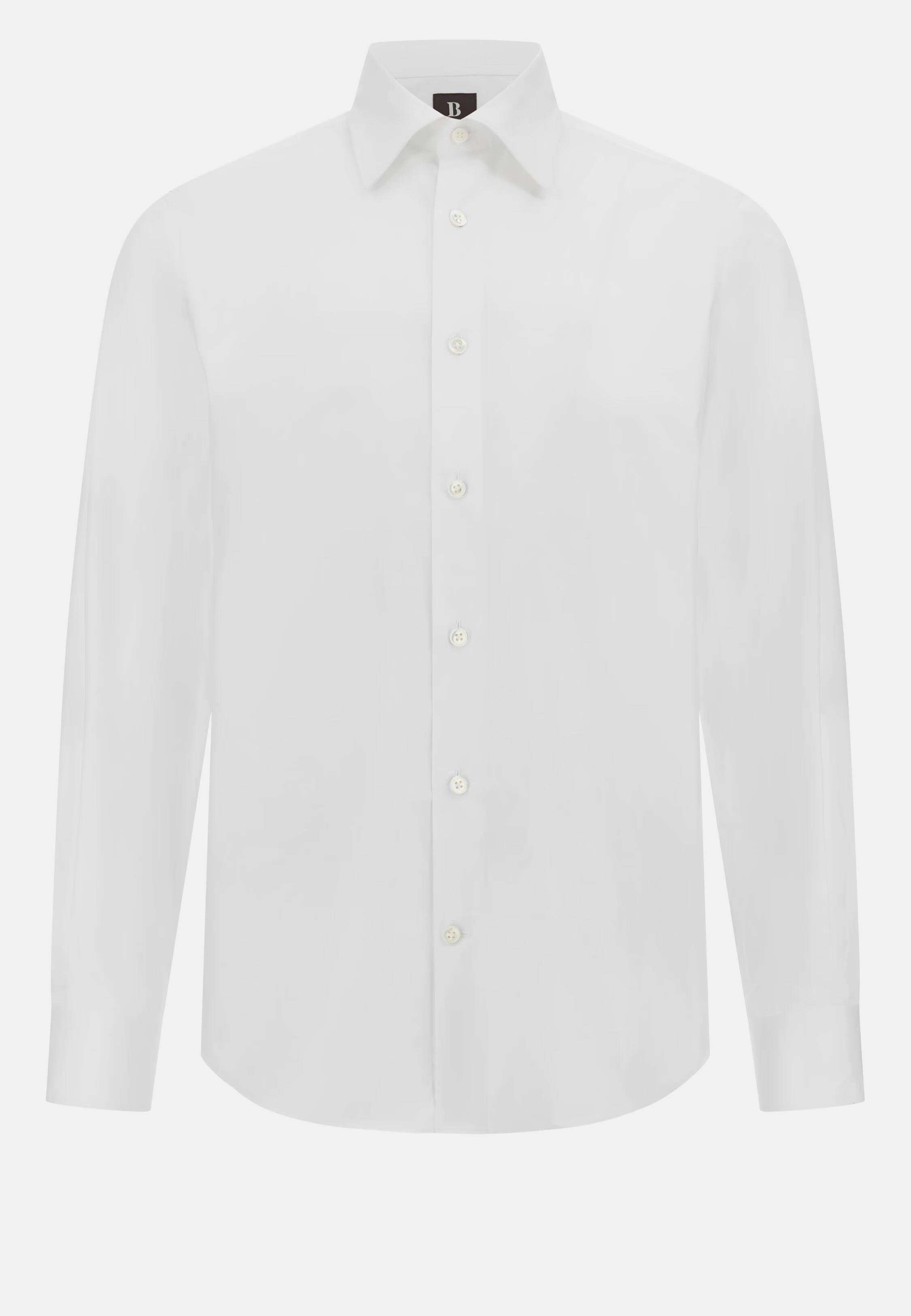 Boggi Regular Fit Cotton Twill Shirt - White
