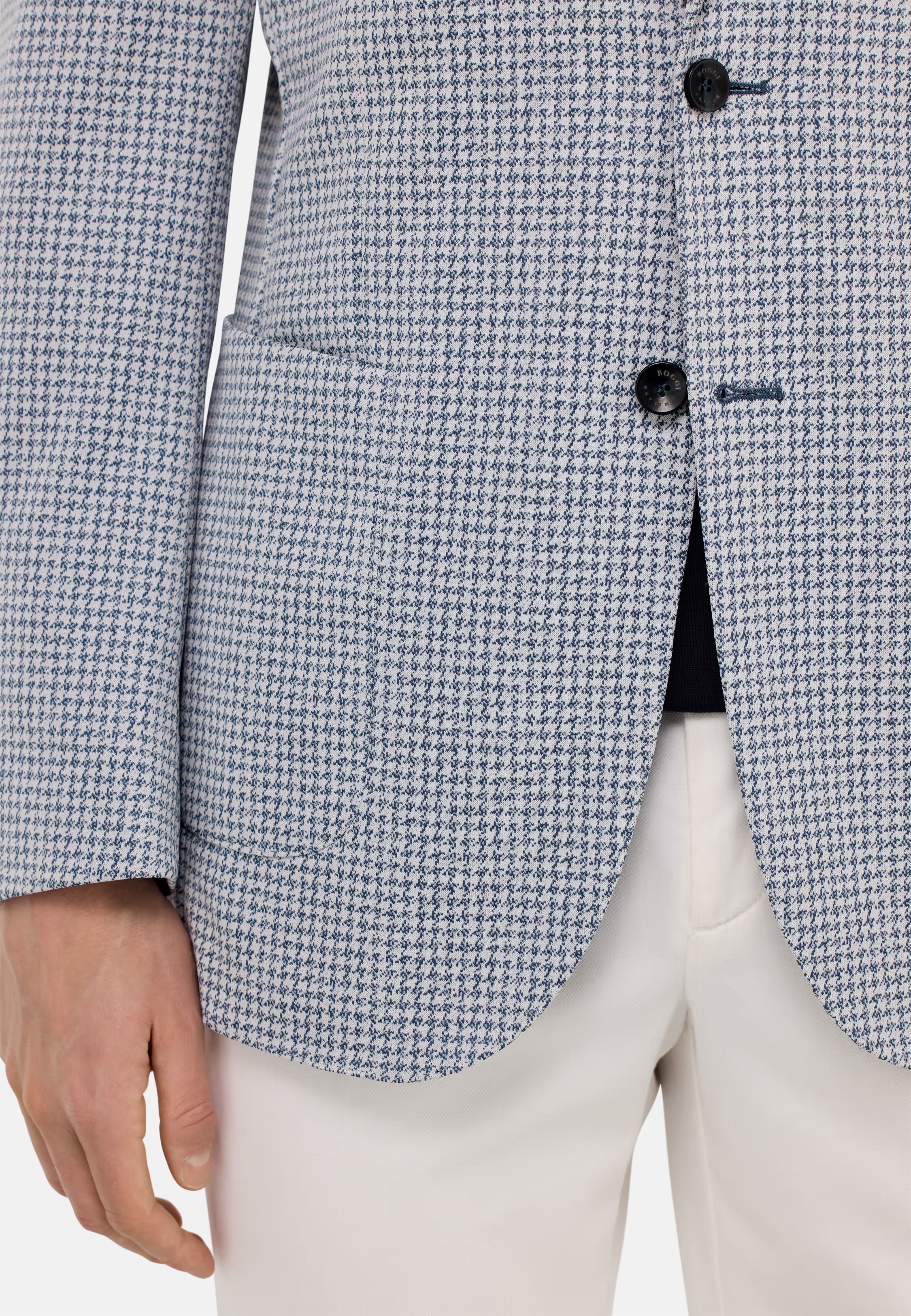Boggi B Jersey Houndstooth Jacket