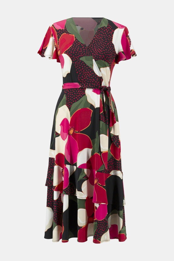Joseph Ribkoff Belted Wrap Dress