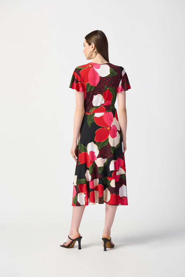 Joseph Ribkoff Belted Wrap Dress