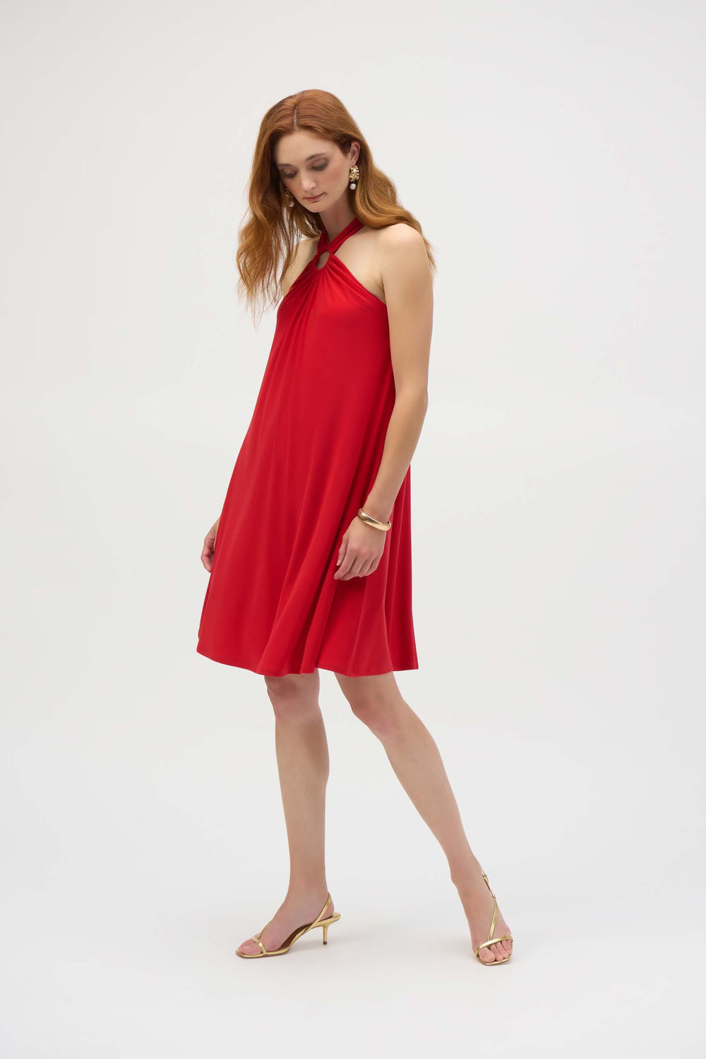 Joseph Ribkoff Mini A-line Ruched Dress