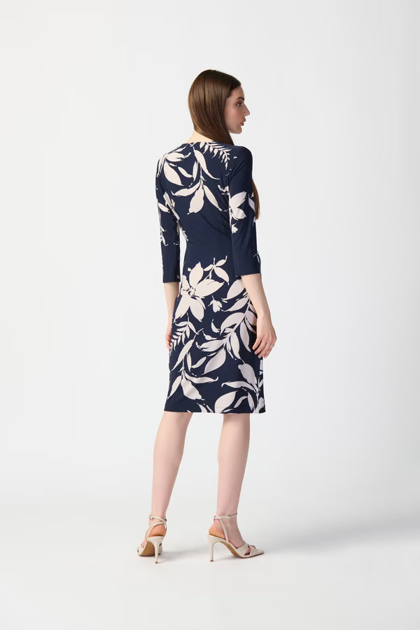 Joseph Ribkoff Floral Print Wrap Dress Style