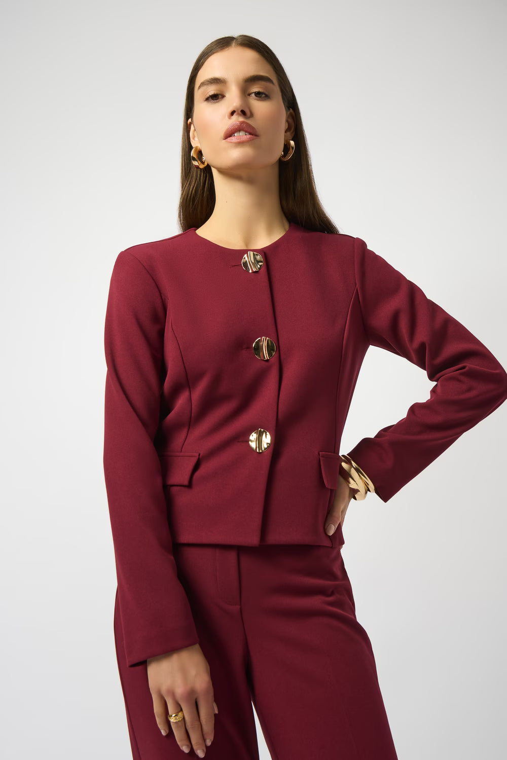 Joseph Ribkoff Scuba Crepe Boxy Suit
