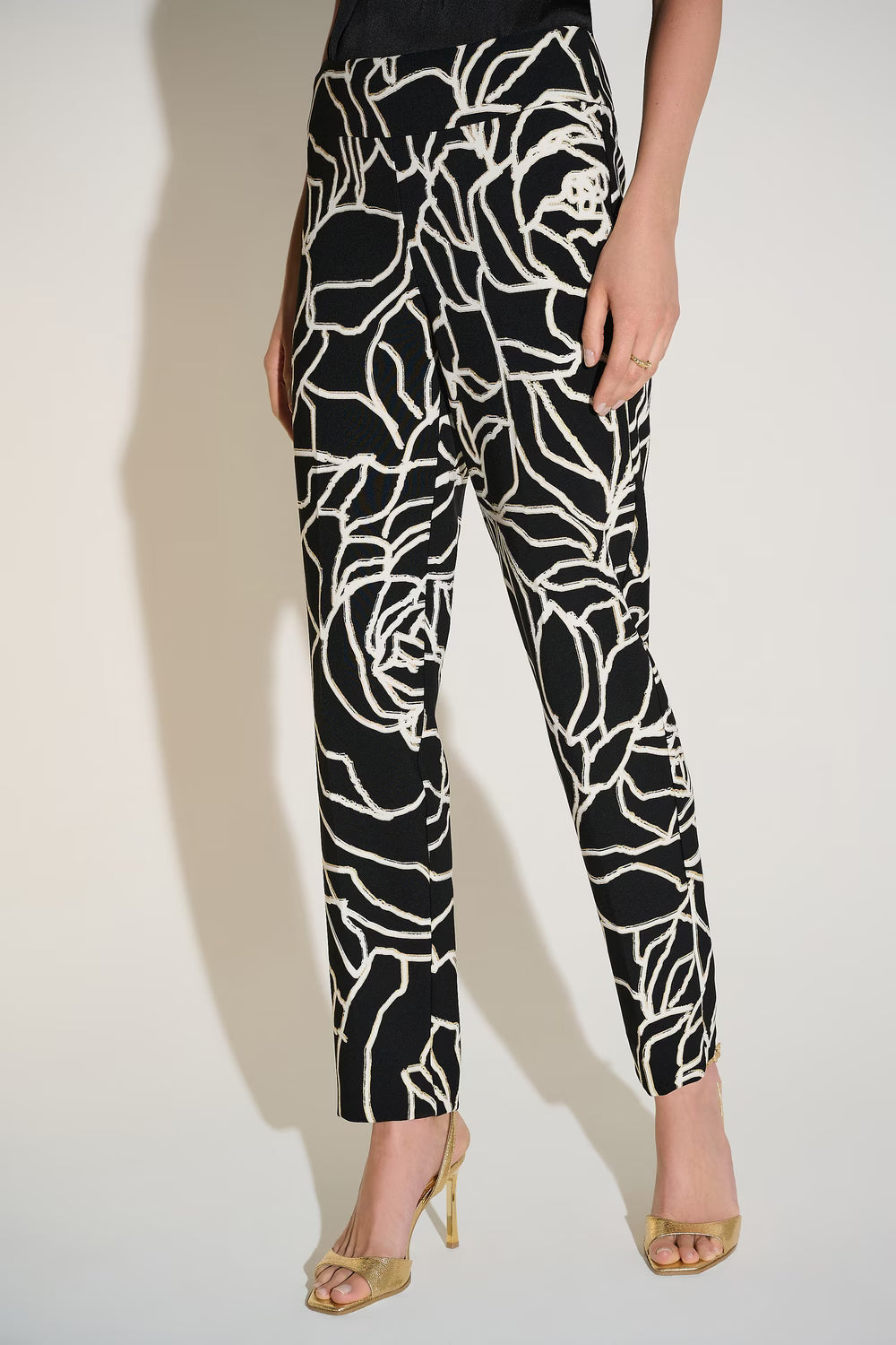 Joseph Ribkoff Slim Formal Abstract Trousers