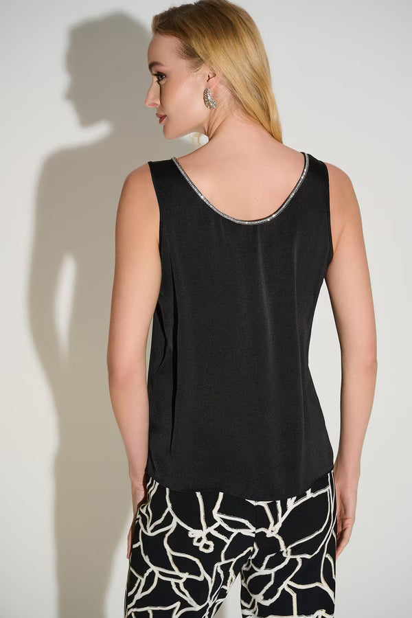 Joseph Ribkoff Scoop Neck Jewel Embellished