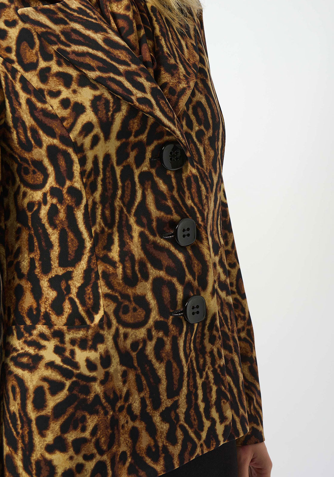 Joseph Ribkoff Animal Print Fitted Blazer
